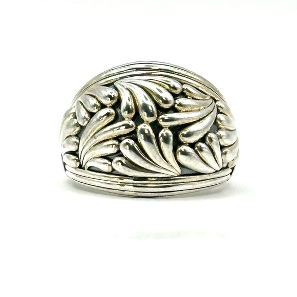 Lagos Sterling Silver Flora Dome Ring Size 7